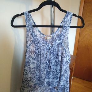 Mudd Blue Tie-up Tank